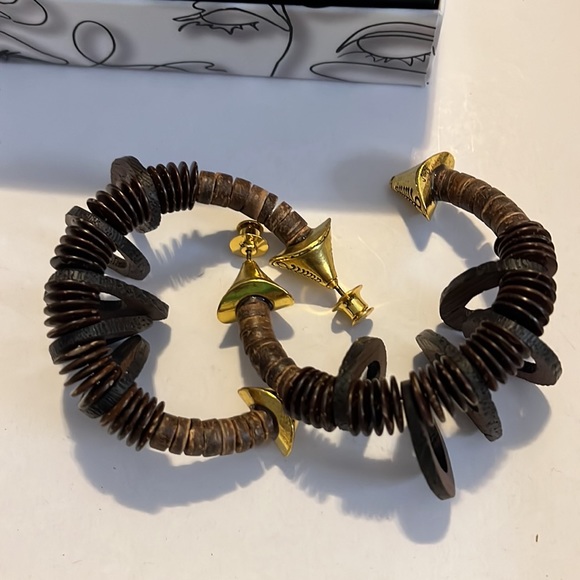 Jewelry - Sassy Jones Vintage Ebony Hoops